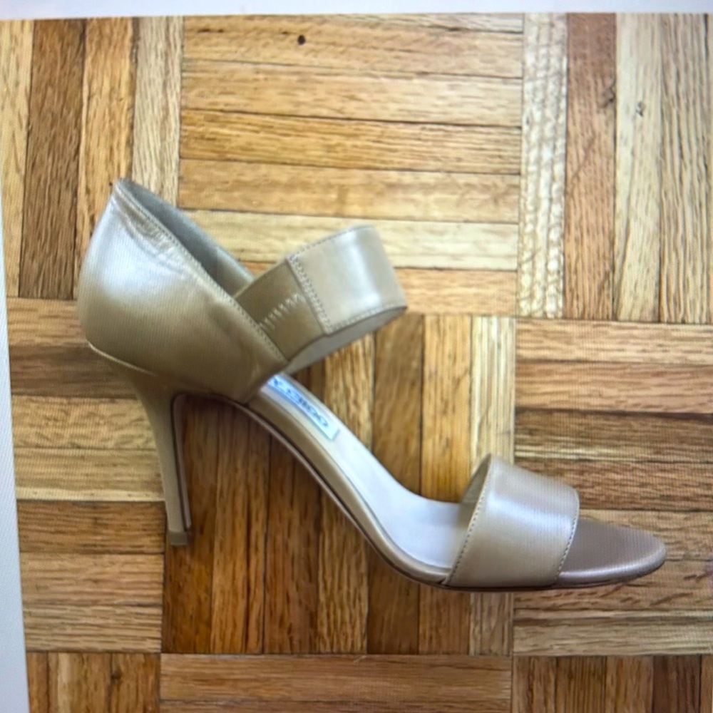 Jimmy Choo Tesoro leather band sandal in nude size 6/36